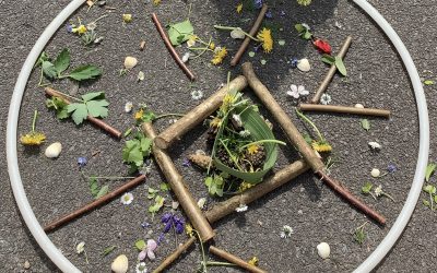 Natural pictures in forest school 28-4-22
